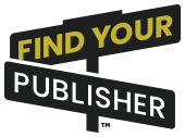 Find Your Publisher header logo, black and gold